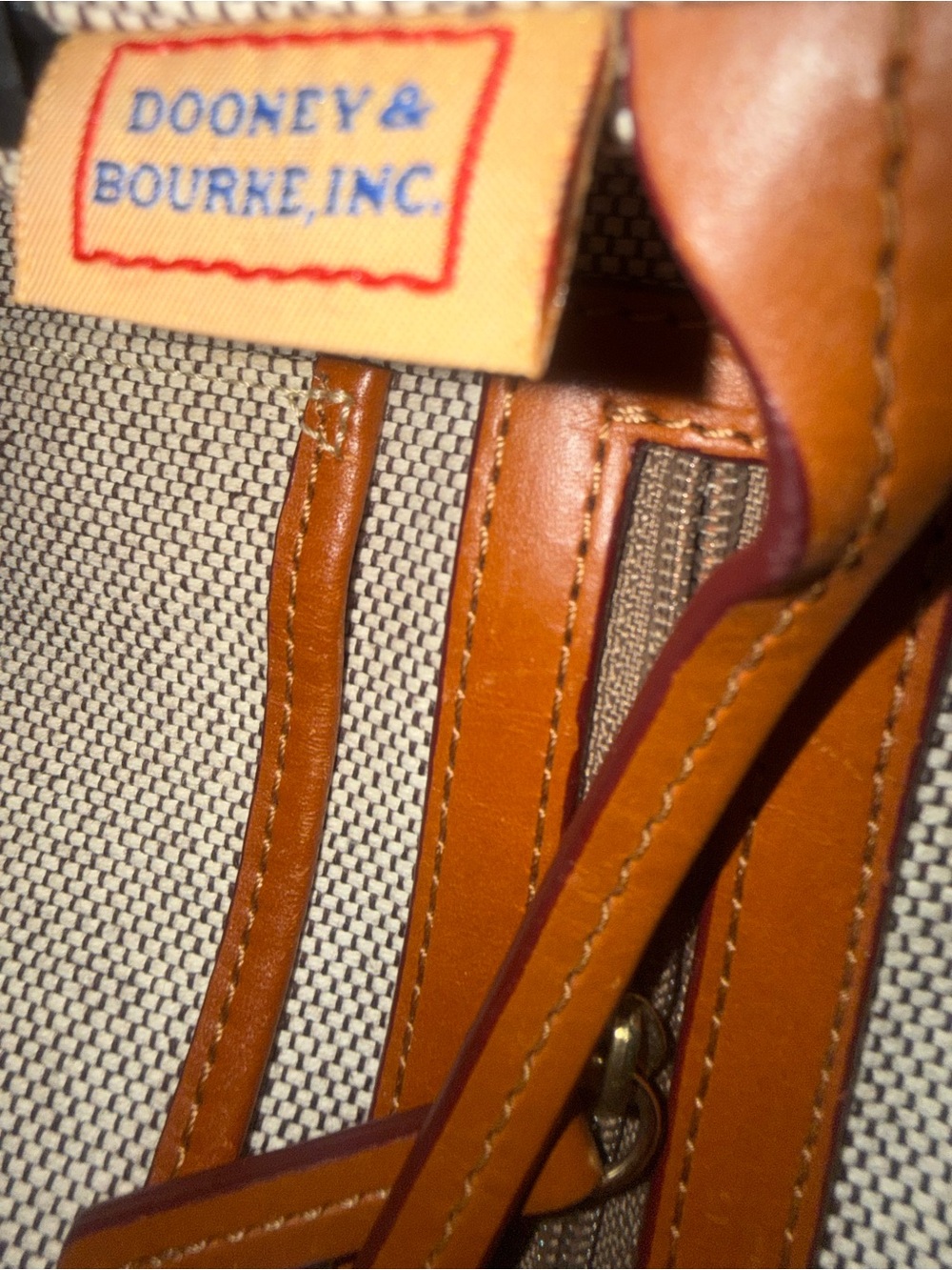 Dooney & Bourke Greta Hobo Monogram Purse Brown Black 10x12 - Picture 7 of 7